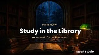 Library Night Ambience · Relaxing Music for Study and Focus (Meari Studio)