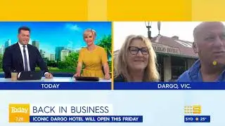 Dargo Hotel Interview with Today Show - Regional Vic Easing of Restrictions