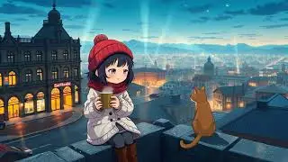 chill lofi beats to unwind and breathe🌌 under the rooftop sky