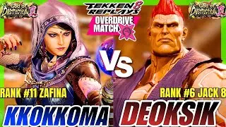 Tekken 8 - Kkokkoma (Zafina) vs Deoksik (Jack-8) - Epic Ranked Match