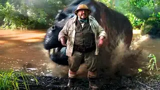 El hipopótamo muy enojado | Jumanji: En la selva | Clip en Español