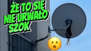 📡80 reklamacja,piksele na dekoderze CANAL+ , dziwny balkonowy uchwyt, kto to panu tak spierdzielił
