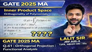 GATE 2025 MA Question 61 | Inner Product Space | Orthogonality of Polynomials | Linear Algebra