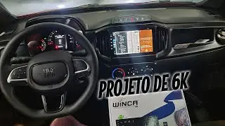 Fiat Strada Freedom 2024 Multimídia Winca W9Pró + Kit 2 Vias Bravox CS60K + Farol Milha + LED Forte