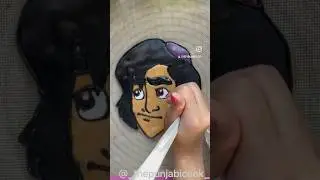 ALADDIN COOKIE ART #baking #baker #homebaker #edibleart #cakeorfake  #disney #cookiedecorating