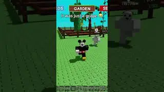 MICKEY steals from a GARDEN 😭🌼 #roblox #funny