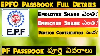 EPFO Passbook Full Details in Telugu | How To Check PF Balance in Telugu