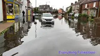 Flash floods in Felixstowe