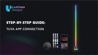 LuminexDesigns Smart RGB Floor Lamp Tuya App Setup #RGBFloorLamp