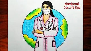 Doctor's Day Drawing Easy|National Doctor's Day Poster|How To Draw World Doctor's Day Drawing