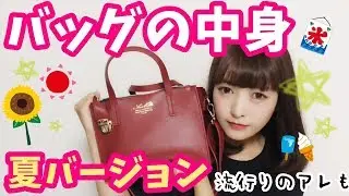 【バッグの中身紹介】夏バージョン♡流行りのアレ持ち歩いてます。