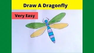 Easy Dragonfly Drawing Step By Step | Rupar Rong Pencil @-sleiman  @ashrafuldrawingbook