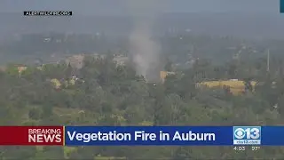 Grass Fire Burning In Auburn