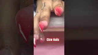Claw nails/ Raptor nails 💅🏽 weird or stunning?? #clawnails #raptornails #polygel #gelx #nailartist