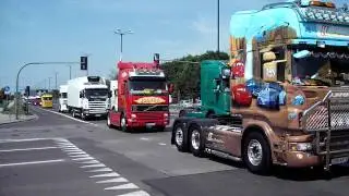 18. Trakerskie Spotkania w Krakowie na terenie Muzeum Lotnictwa - konwój ciężarówek