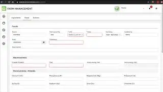 Uploading and managing feeding on Farm4Trade Farm Management App