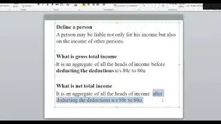 INCOME TAX LAW & PRACTICE 2 MARKS EASY TO SCORE 20 MARKS