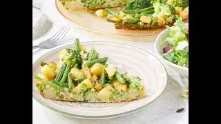 Recette - Frittata aux l&eacute;gumes verts - Colruyt