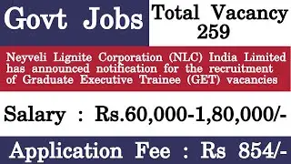 NLC Graduate Executive Trainee Result 2021 CBT Result & Cutoff Marks Released