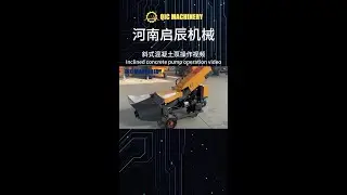 Inclined Concrete Pump Operation Video