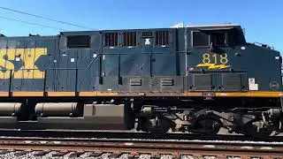CSX 818 Leads CSX L612-04 NB Local Train Florence SC 