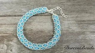 Doreenbeads Jewelry Making Tutorial - How to Make Chic Netted Rope Bead Bracelet