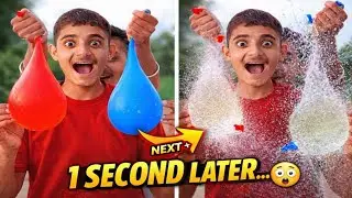Slow Motion में Balloon Burst हुआ&hellip; NEXT FRAME 😳