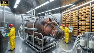 Full Process | Inside the Hippo Cheese Factory &ndash;How Premium Hippo Milk Products Are Made