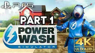 PowerWash Simulator Gameplay Part 1 | PS5 PS4 | 4K HDR (No Commentary Gaming)