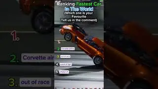 Ranking Fastest Car In the world #shorts #cars #race