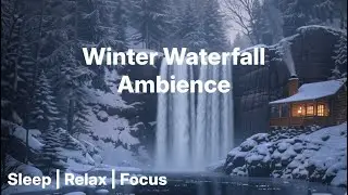 Calming Winter Waterfall  (10 Hours) &bull; Relax | Sleep | Study &bull; No Ad Breaks / No Music