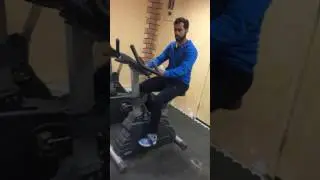تمارين خميس المهيري أداء جهاز السيكل الثابت او كيفية أستخدام جهاز السيكل