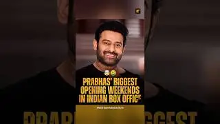 👉 Prabhas Biggest Opening Weekend Collection Movies At Indian Box Office 🤑 Telugu Facts #shorts