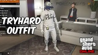 GTA 5 ONLINE EASY white JOGGERS TRYHARD OUTFIT