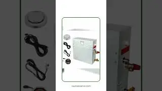 220V 9kW Steam Generator for Home Shower Sauna Rooms &ndash; Digital Control, Dual Tank, Manual Drain