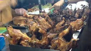 Street Food at Night at Battambang Province in Cambodia