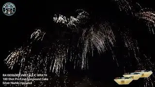 Raccoon Fireworks 1.4G Pro Line Compound Cake- RA180S60BX3 METALLIC WRATH