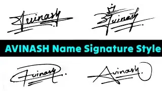 Alphabet 'A' signature style | Avinash name signature style | sign your signature | #signature