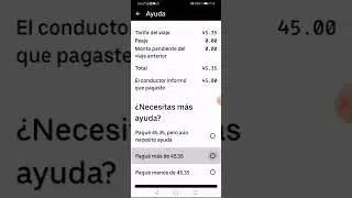&iquest;C&oacute;mo reportar un cobro de viaje que se le pago al piloto de Uber?