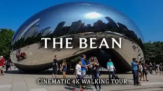 Chicago Downtown Walking Tour | The Bean 4k Cinematic Virtual Tour with Immersive City Sounds