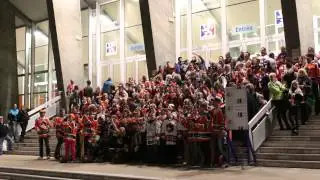 Supporters spinaliens avant Lyon - Epinal 01/11/2014