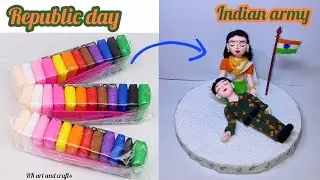 DIY Indian army soldier in the lap of Bharat Mata  | Republic day  