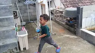 test tembak gel blaster AKM