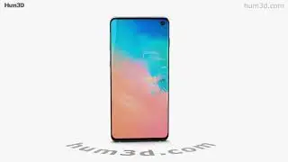 Samsung Galaxy S10 Prism White 3D model by 3DModels.org