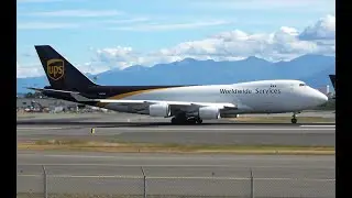 UPS 747-800 take off, ANC