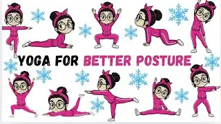 Yoga for Better Posture for Kids. Back Strength Yoga. Balance & Stretching Poses.