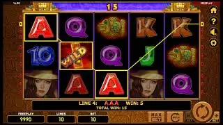 Demo gameplay of Book of Aztec by Amatic Industries