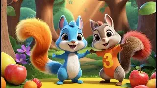 Squirrel&rsquo;s Nutty Fruit Song | Fun Healthy Snack Song for Kids | Playful Learning Rhyme