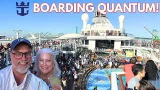 Посадка на лайнер Quantum of the Seas! Сюрпризы в день посадки, первые впечатления и веселье в пу...