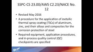 Inspection of Thermal Spray Coatings